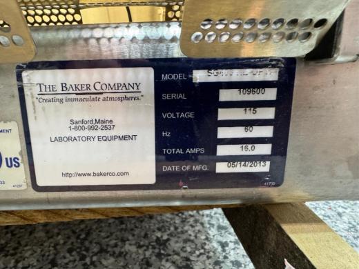 The Baker Company SterilGARD 4' Class II Biological Safety Cabinet-cover