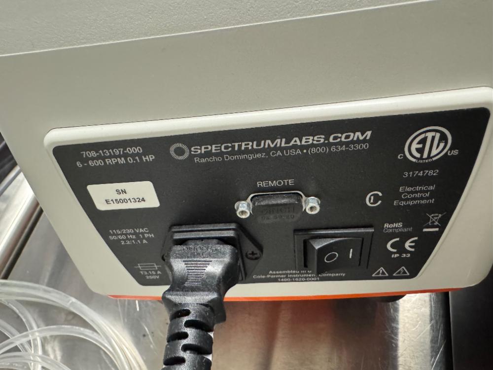 Spectrum Labs KrosFlo Research I Digital Peristaltic Pump Model 708-13197-000