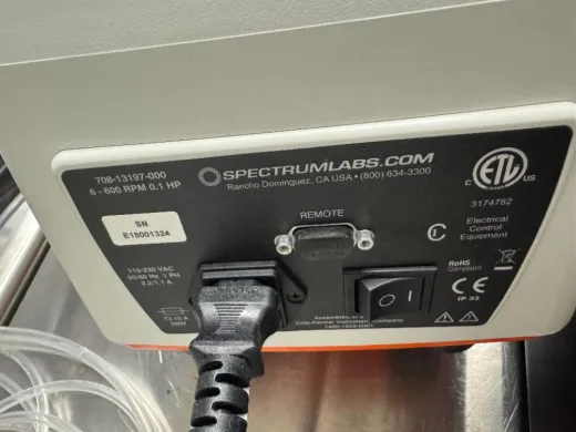 Spectrum Labs KrosFlo Research I Digital Peristaltic Pump Model 708-13197-000