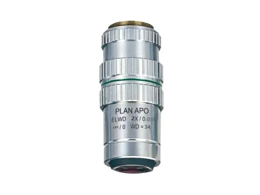 MOTIC Plan Apochromat Objective PA ELWD PLAN APO 2X/0.055 with 34mm Working Distance for PSM1000 Series