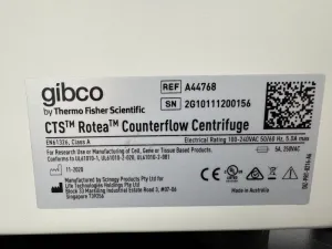 Thermo Fisher Scientific Gibco CTS Rotea Counterflow Centrifuge for Cell and Gene Therapy Manufacturing, 4 of 4