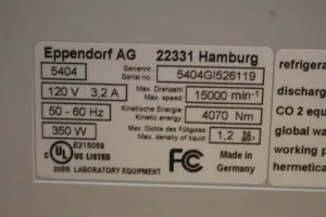 Eppendorf 5424R Refrigerated Centrifuge, 6 of 6