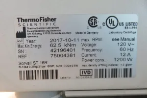 Thermo Scientific Sorvall ST16R Refrigerated Benchtop Centrifuge with Auto-Lock Rotor and SMARTSpin, 13 of 13