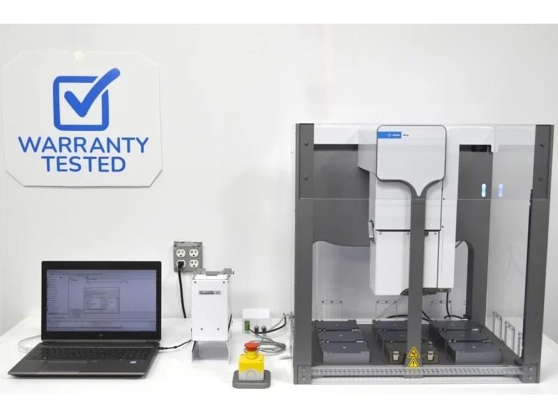 Agilent Bravo Liquid Handler with 96ST and 384ST Dispense Heads for Automated 96- and 384-Well Plate Processing