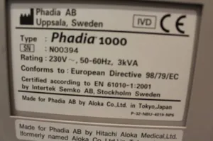 Thermo ImmunoCAP Phadia 1000 Immunoassay Analyzer, 2 of 3