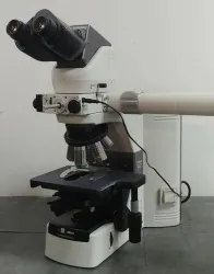 Nikon Eclipse 80i Microscope with Dual Head Bridge and Plan Apo Objectives, 2 of 9