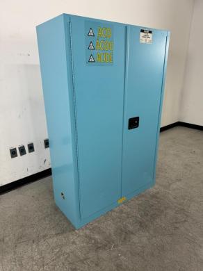 Uline 45 Gallon Corrosive Chemical Storage Cabinet with Secure Lock and Hazard Labeling-cover