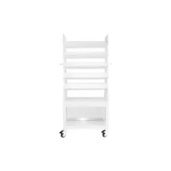 TrippNT Tall Extra Wide Slanted Suture Cart with Angled Shelves and Bulk Storage, 2 of 7