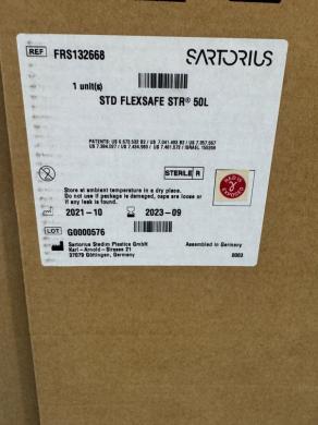 Sartorius Standard Flexsafe 50L Single-Use Bioprocessing Bag for Sterile Fluid Handling-cover