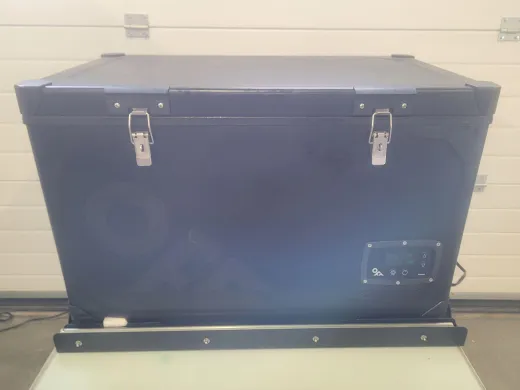 Electric Compressor Cooler/Freezer: Indel B Steel TB74