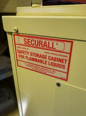Securall Flammable Storage Cabinet for Safe Laboratory Chemical Storage-cover