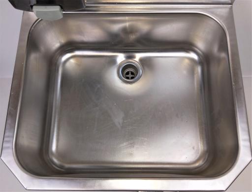 Stainless Steel Laboratory Wash Sink with High-Mount Swivel Gooseneck Faucet and Knee Pedal-cover