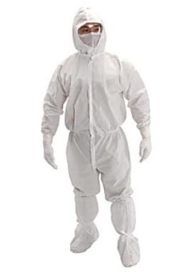 Kimtech A5 Cleanroom Coveralls Sterile Protective Apparel with Thumb Loops CE Certified-cover
