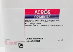 Acros Organics Dowex 1X8 100-200 Mesh Strongly Basic Anion-Exchange Resin, 2.5 kg, 2 of 2