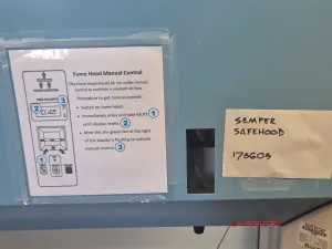Semper Safehood 120 Laboratory Safety Cabinet for Operator Protection, 8 of 9