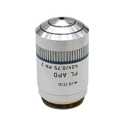 Leica PL Apo 40x Phase Contrast Microscope Objective ∞/0.17/D-cover