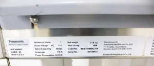 Panasonic MHE-N400A2-PA Class II Type A2 Benchtop Biological Safety Cabinet, 9 of 12