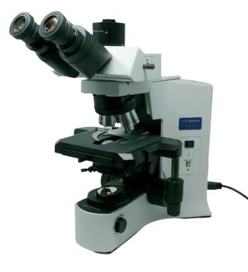 Olympus BX41 Trinocular Microscope with 2x Plan Objective and Camera Adapter-cover