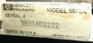 HP 5890 Series Gas Chromatograph with 5972 Mass Selective Detector GC-MS System, 18 of 42