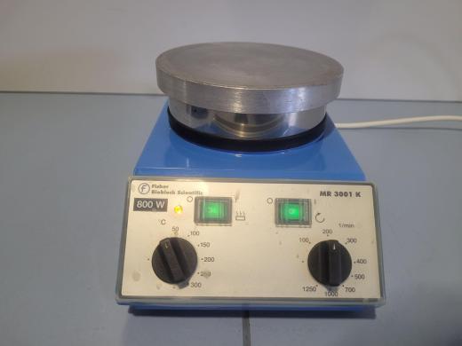 Fisher BioBlock Scientific MR 3001 K Magnetic Stirrer with Heating Element, 230V, 825W-cover