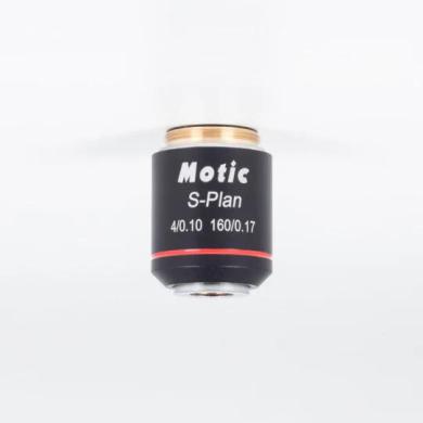 MOTIC Semi-Plan Achromatic Microscope Objective Plan Objective SP 4X/0.10 (WD=17.9mm)-cover