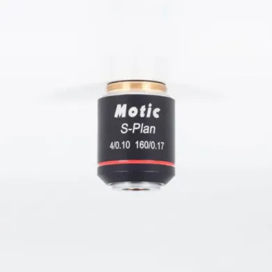 MOTIC Semi-Plan Achromatic Microscope Objective Plan Objective SP 4X/0.10 (WD=17.9mm)