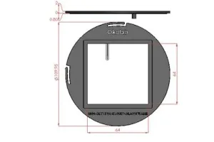 Okolab Thermal Plate with Dual Channel Heating for Olympus Inverted Microscope Stages, 2 of 4