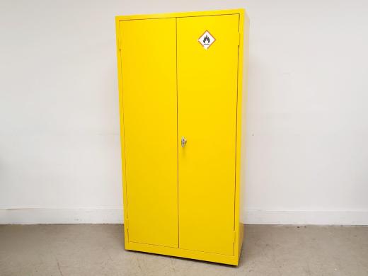 Manutan Yellow Solvent Cabinet Chemical Storage for Laboratory Safety-cover