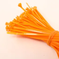 Panduit BT1M-M3 Locking Cable Tie, 4 Inch, 18 lbs Tensile Strength, Orange, Pack of 740, 4 of 4