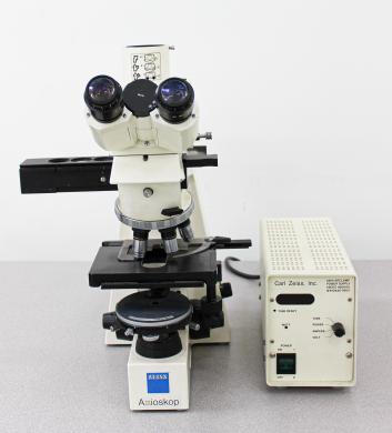 Zeiss Axioskop EL-Einsatz Research Optical Microscope with Arc Lamp Power Supply and High-NA Objectives-cover