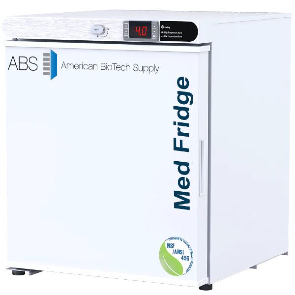 American BioTech Supply 1 Cu Ft Vaccine Refrigerator PH-ABT-NSF-UCFS-0104-LH