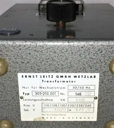 Leitz Wetzlar 301-210.001 Transformer for Microscope Illuminators, 8 of 8