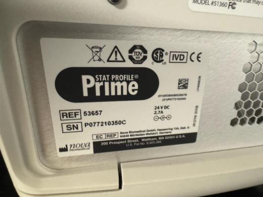Nova Biomedical Stat Profile Prime Critical Care Blood Gas Analyzer-cover