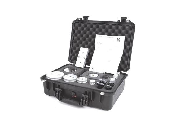 European Instruments Pull Weight System with 2 lb, 5 lb, and 10 lb Weights and UKAS Calibration Certificate-cover