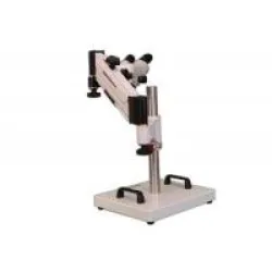 Meiji Techno EMZ-5 Zoom Stereo Microscope with MA502 Eyepieces on SAS-4 Articulating Boom Stand, 6 of 7