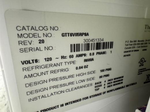 Thermo Fisher Scientific GTTSV05RPSAS Undercounter Laboratory Refrigerator-cover