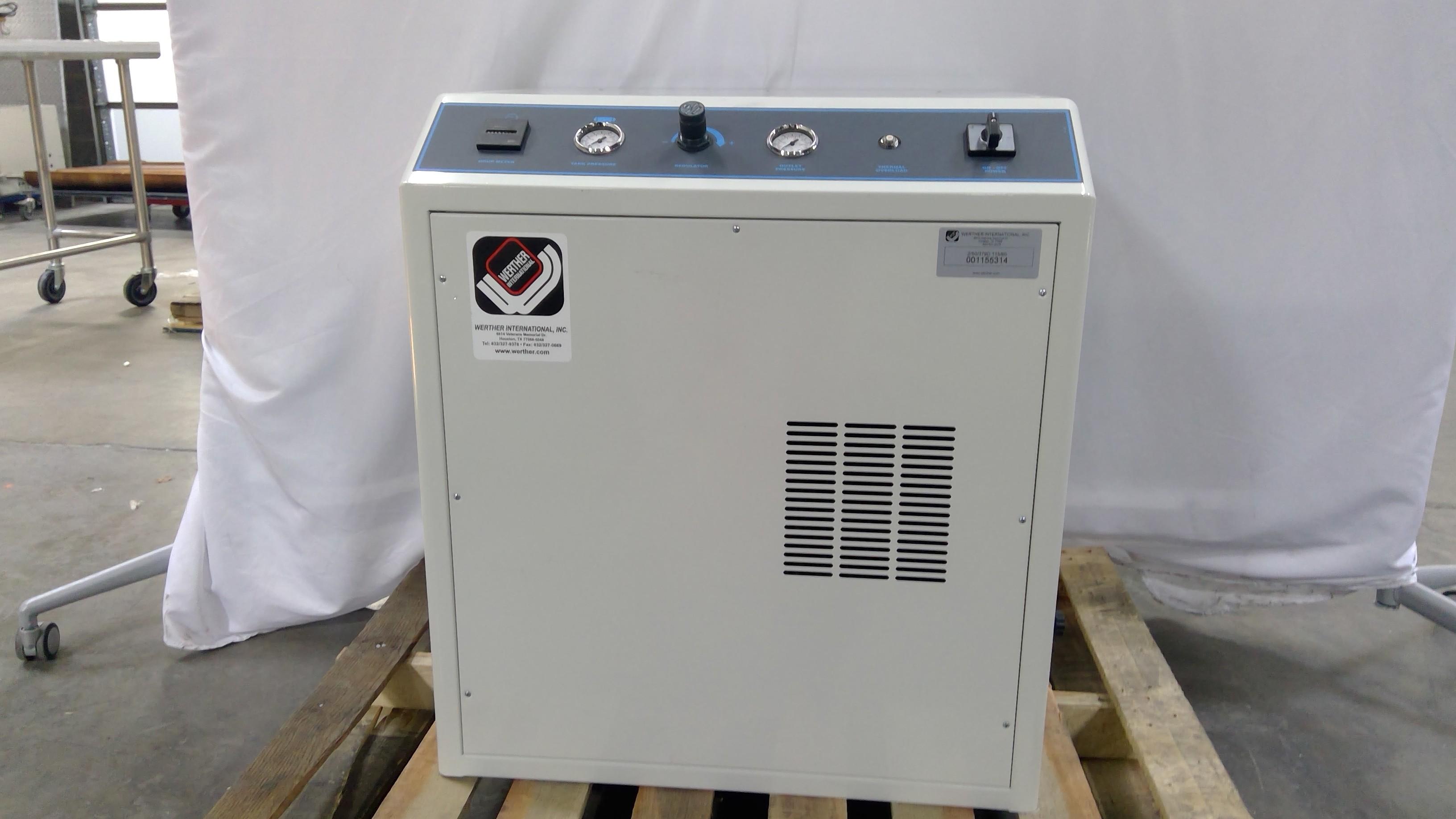 Werther International 2/50/379 Quiet Oil-less Air Compressor with Integrated Desiccant Air Dryer