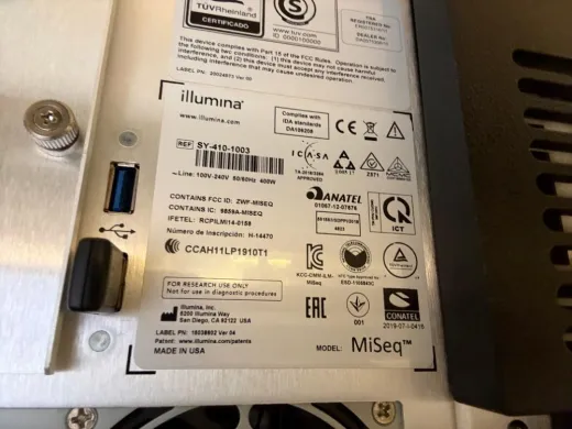 Illumina MiSeq Benchtop Next-Generation Gene Sequencing System
