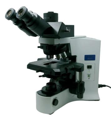 Olympus BX41 Trinocular Microscope with Polarizer and Analyzer U-POT U-ANT-cover