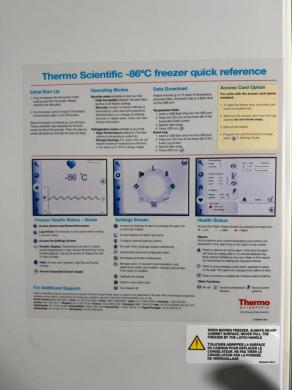 Thermo Fisher Scientific Revco UxF -80°C Ultra Low Temperature Laboratory Freezer-cover
