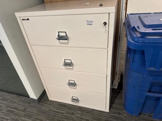 FireKing Four-Drawer Secure Filing Cabinet with Lockable Top Drawer-cover