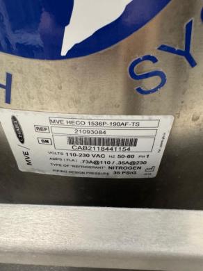 MVE HECO 1536P-190AF-TS Cryogenic Storage System with 190L Capacity and Touchscreen Control-cover