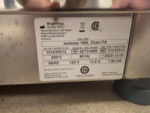 Thermo Scientific Isotemp 180L Laboratory Drying Oven-cover