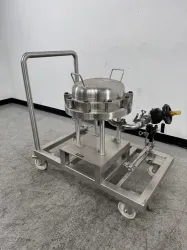 Stainless Steel Multi-Cartridge Filter Housing on Mobile Cart for Biopharma Applications, 2 of 4