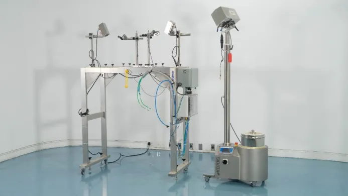 Kramer Tablet Deduster and Inspection Station for Pharmaceutical Tablet Processing