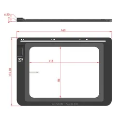 Okolab H601 NIKON TI SAM GLASS Thermal Plate for Nikon Microscopes, 2 of 4