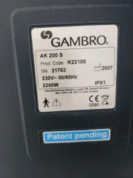 Gambro AK-200 S Hemodialysis Machine for Clinical Dialysis, 4 of 4