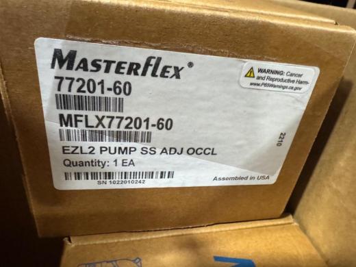 Cole-Parmer MasterFlex EZL2 Stainless Steel Peristaltic Pump Head Model 77201-60-cover