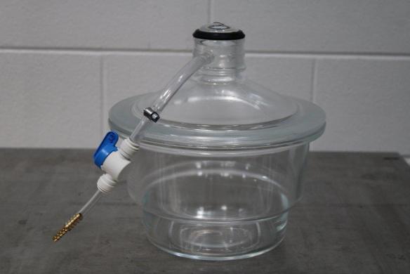 Kimble KIMAX 31200-200 Vacuum Desiccator Soda-Lime Glass, 200 mm Flange ID, 310 mm Height-cover