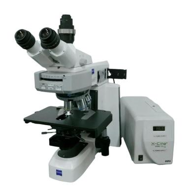 Zeiss AXIO Scope.A1 Fluorescence Microscope with Trinocular Head-cover